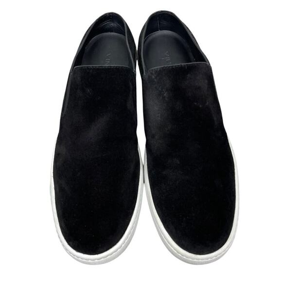 Vince Verrell Slide Sneakers Black Suede Women’s 7.5 Slip-On Casual Staple - Picture 11 of 14